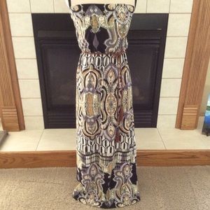 Ruby Rox Strapless Maxi Dress, Sz M